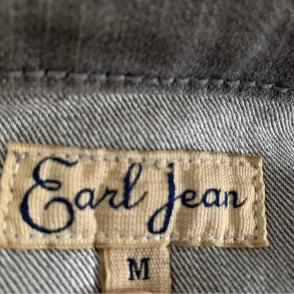 Earl Jeans Gray Denim Jacket - Size Medium - Picture 8 of 9